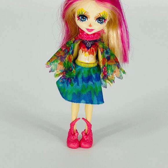 Mattel Enchantimals Peeki Parrot Doll Cut Hair Missing Parrot and Crown - GUC - Picture 11 of 15